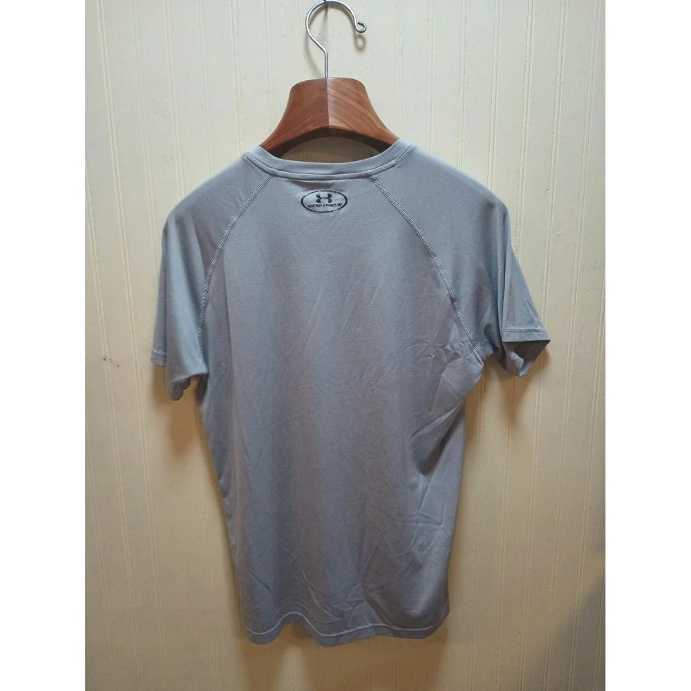 Under Armour Shirt Mens Small Gray HeatGear‎ Loose Fit Athletic Training